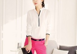 Áo sơ mi viền đen